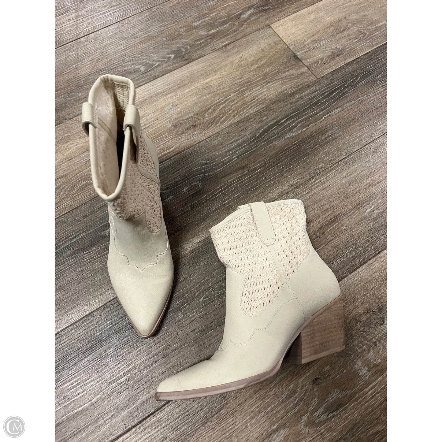 Boots Western By Dolce Vita In Cream, Size: 7.5
