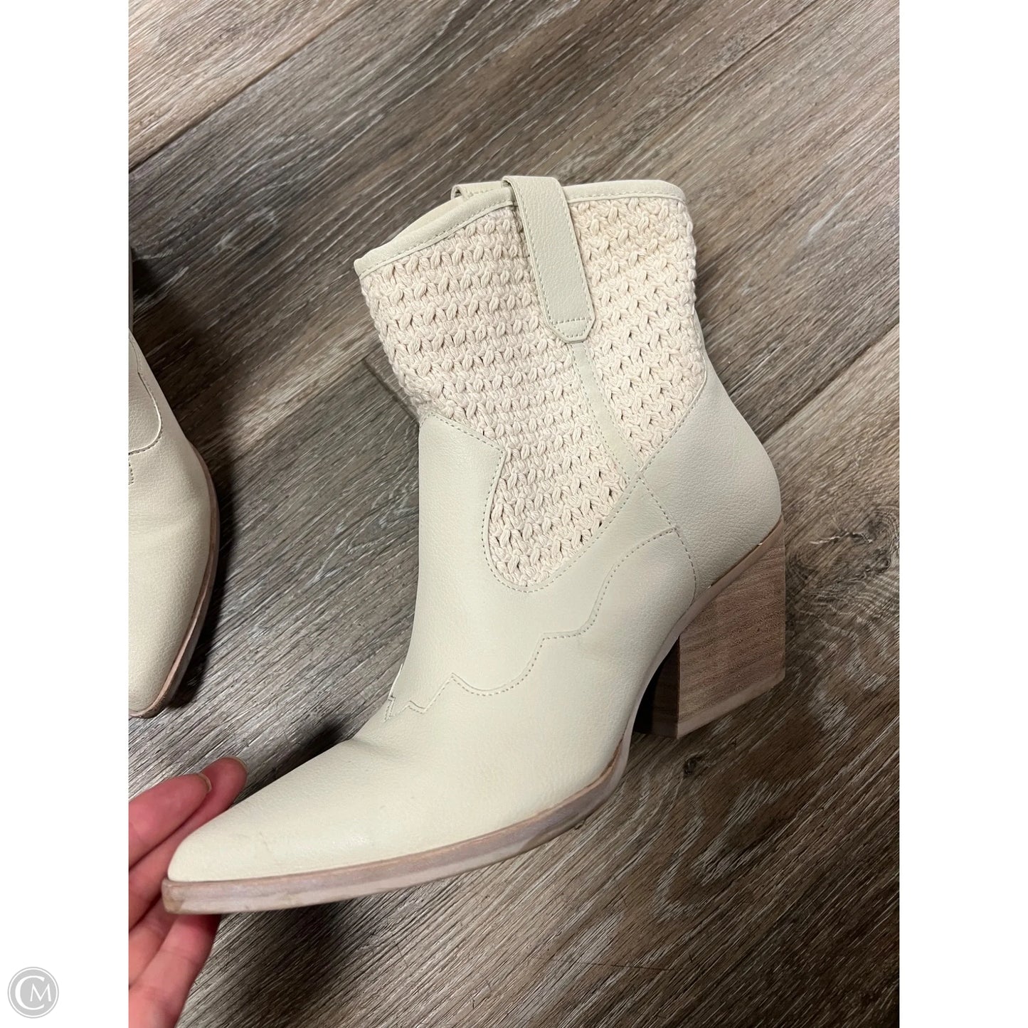 Boots Western By Dolce Vita In Cream, Size: 7.5