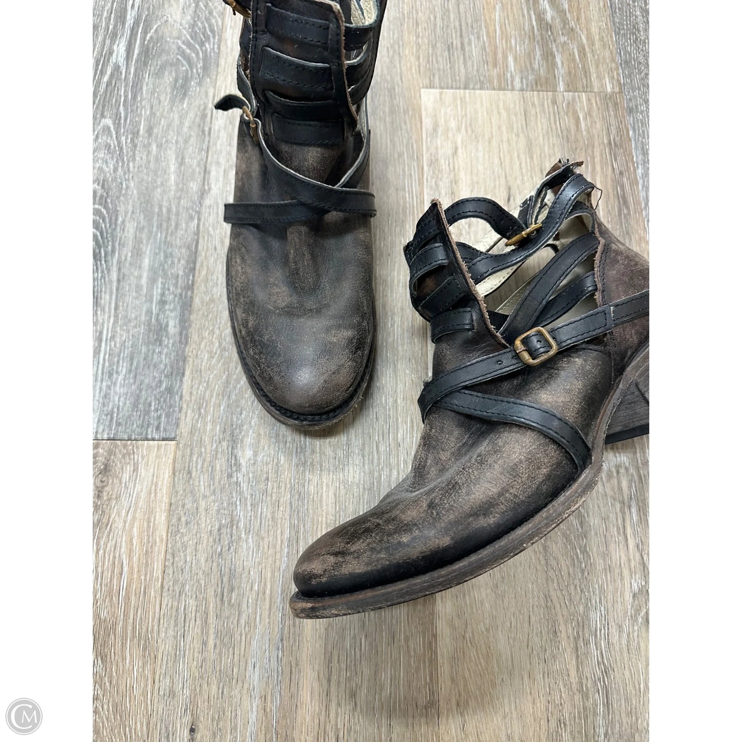 Boots Ankle Flats By Freebird In Brown, Size: 8