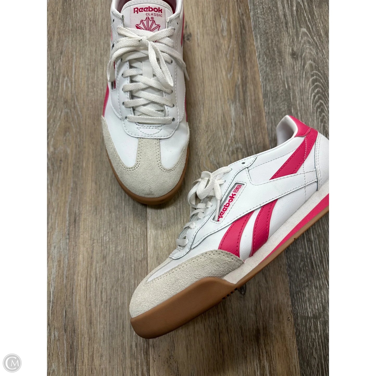 Shoes Sneakers By Reebok In Pink & White, Size: 7