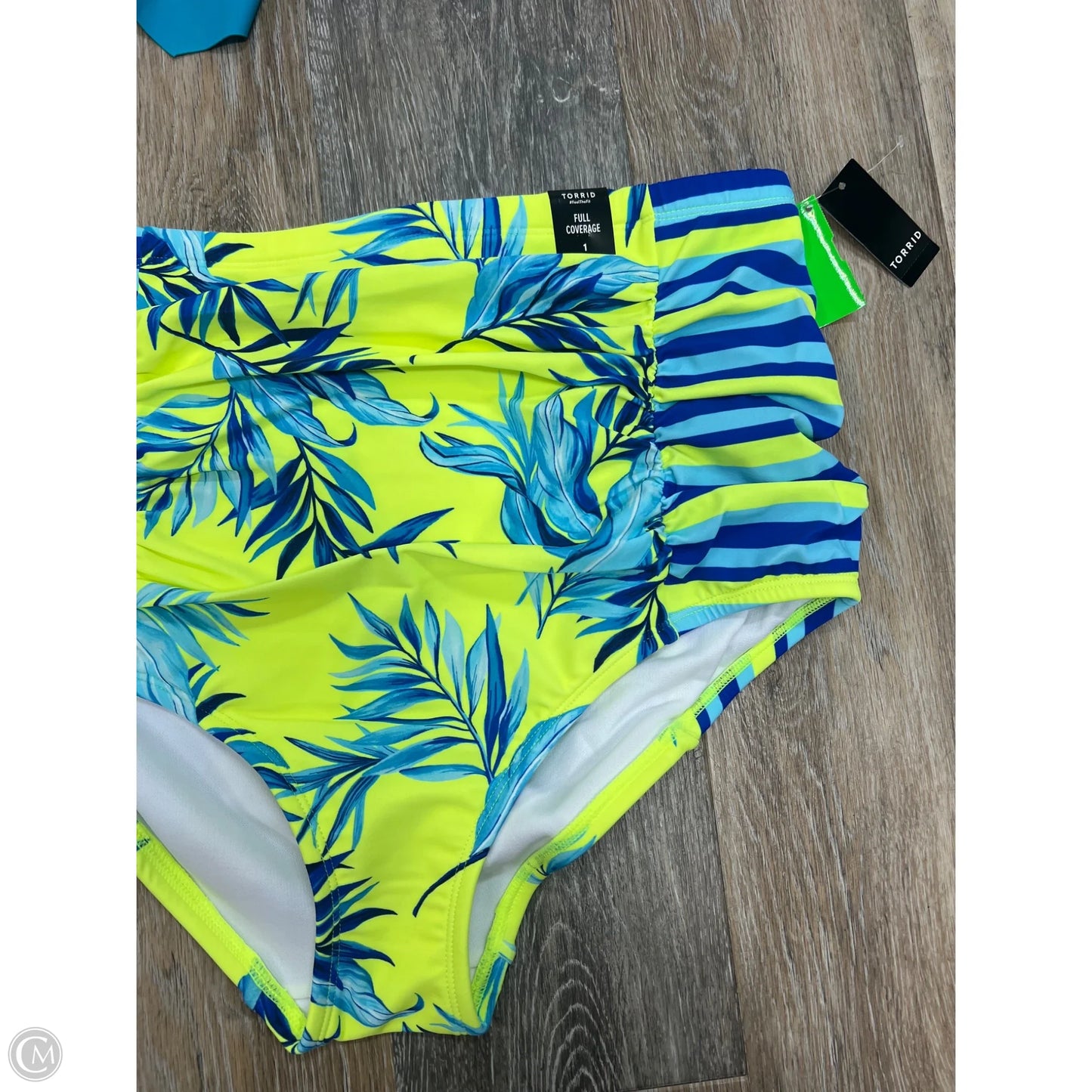 Swimsuit 2pc By Torrid In Blue & Green, Size: 1x