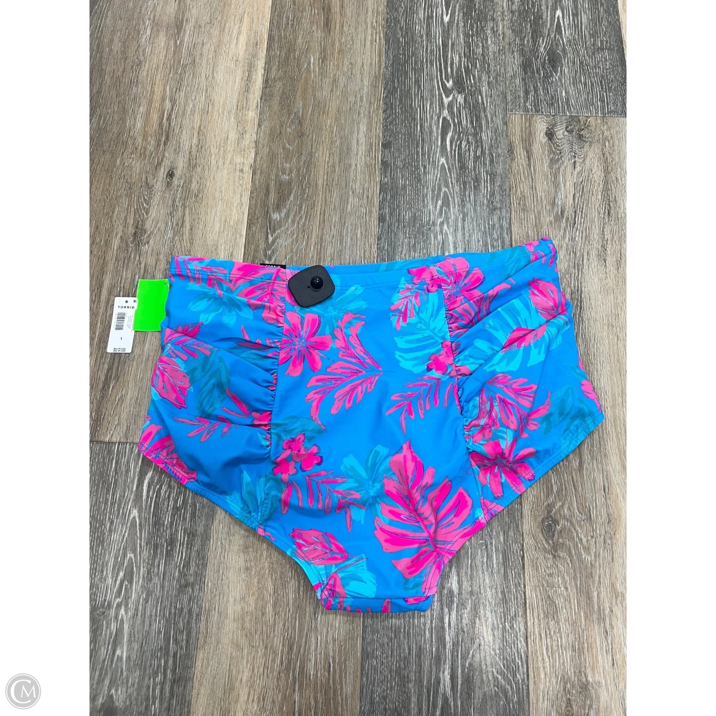 Swimsuit Bottom By Torrid In Blue & Pink, Size: 1x