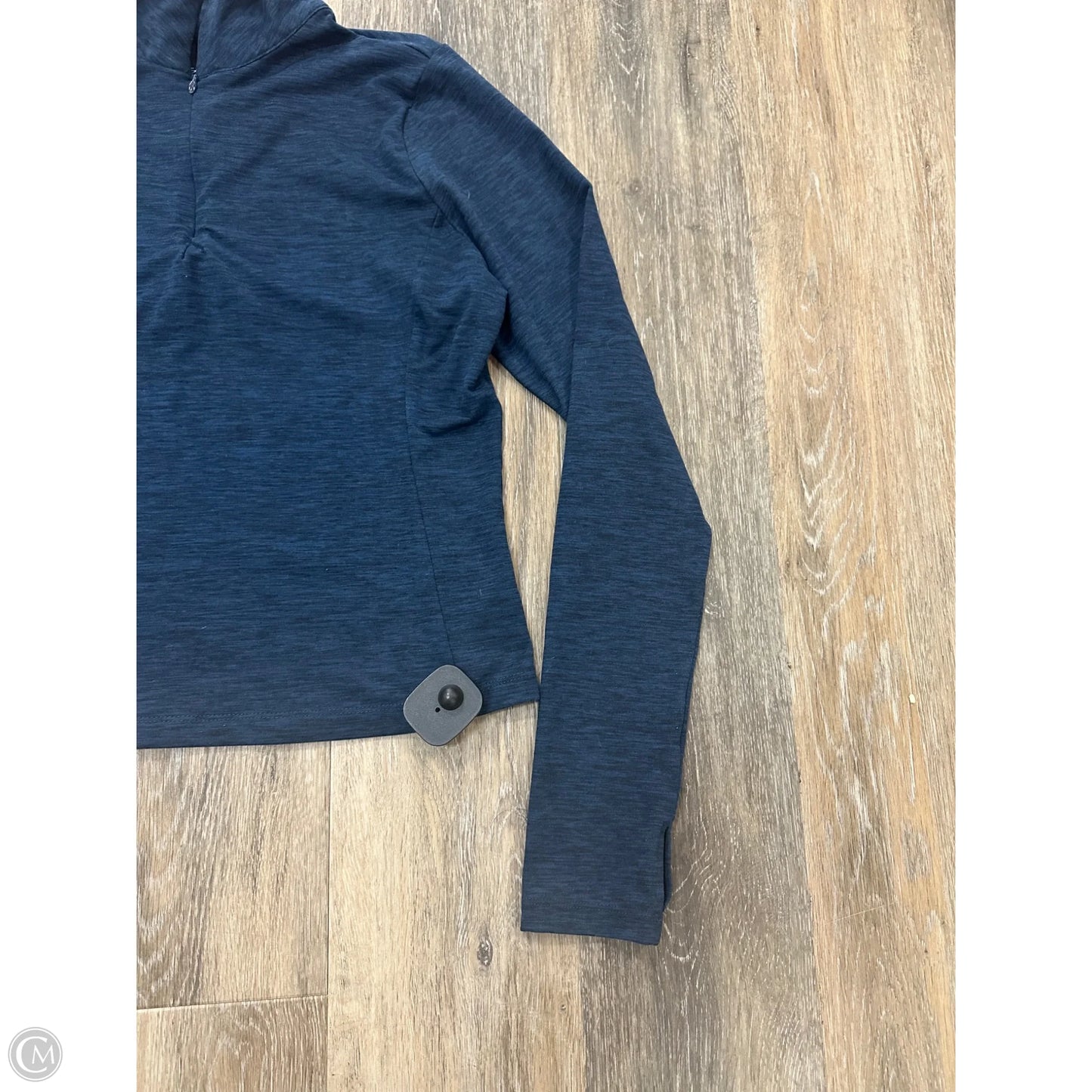Athletic Top Long Sleeve Collar By Gottex In Blue, Size: M