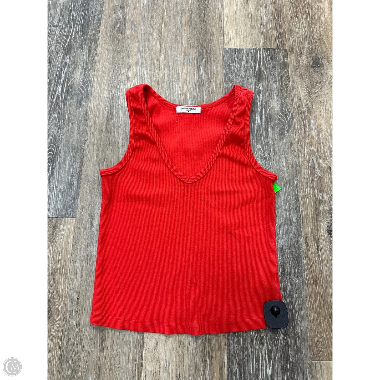 -Tank Top By Perfectwhitetee In Red, Size: M