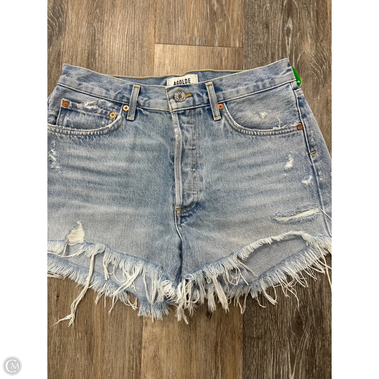 -Shorts By Agolde In Blue Denim, Size: 4