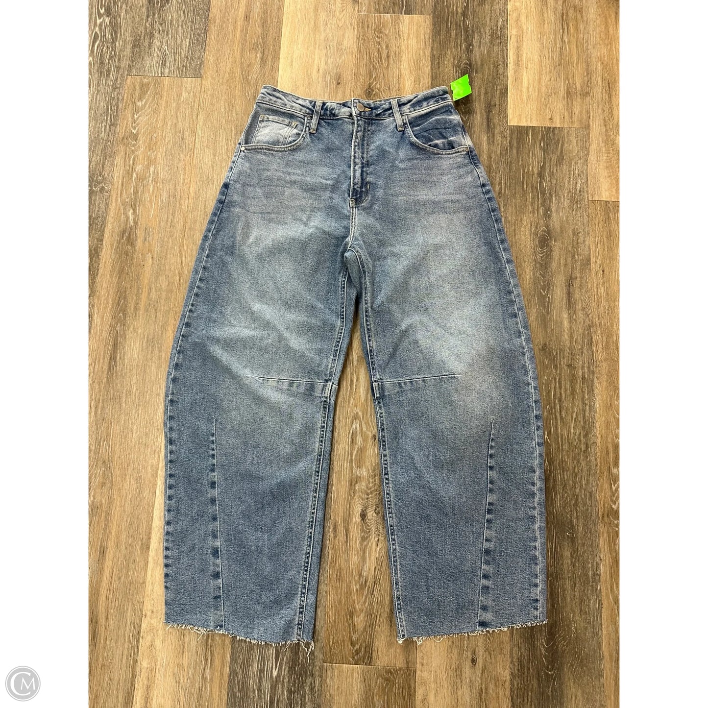 Jeans Wide Leg By Just Black In Blue Denim, Size: 6