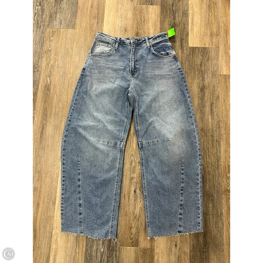 Jeans Wide Leg By Just Black In Blue Denim, Size: 6
