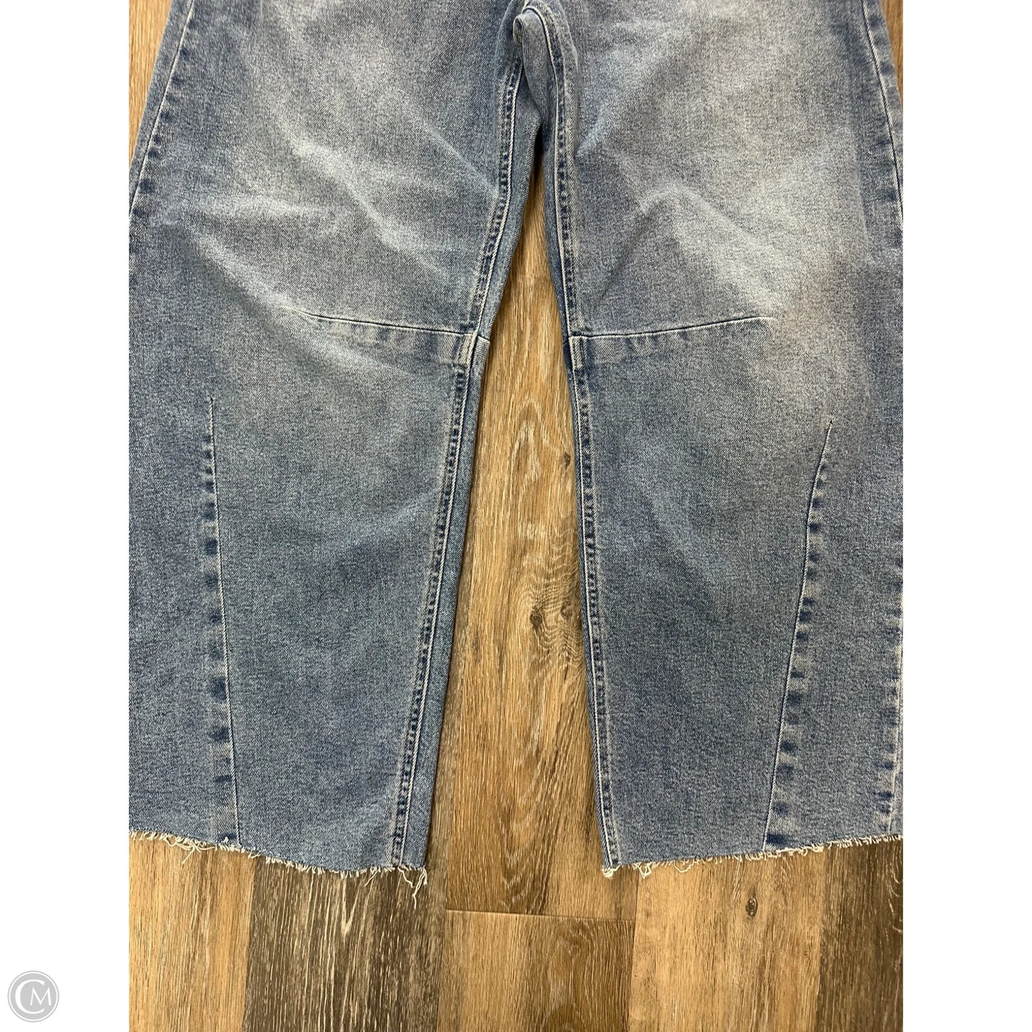 Jeans Wide Leg By Just Black In Blue Denim, Size: 6
