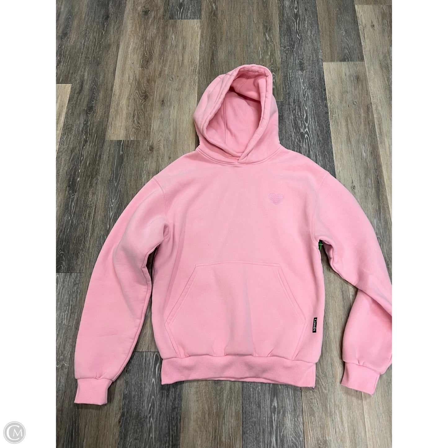 -Athletic Sweatshirt Hoodie By Comfrt  In Pink, Size: Xs