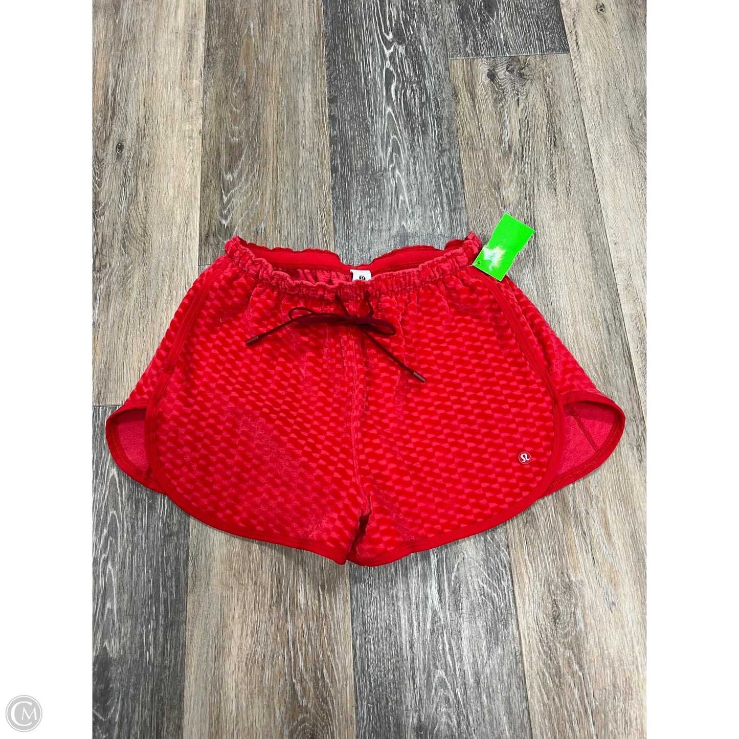 Athletic Shorts By Lululemon In Red, Size: Xs