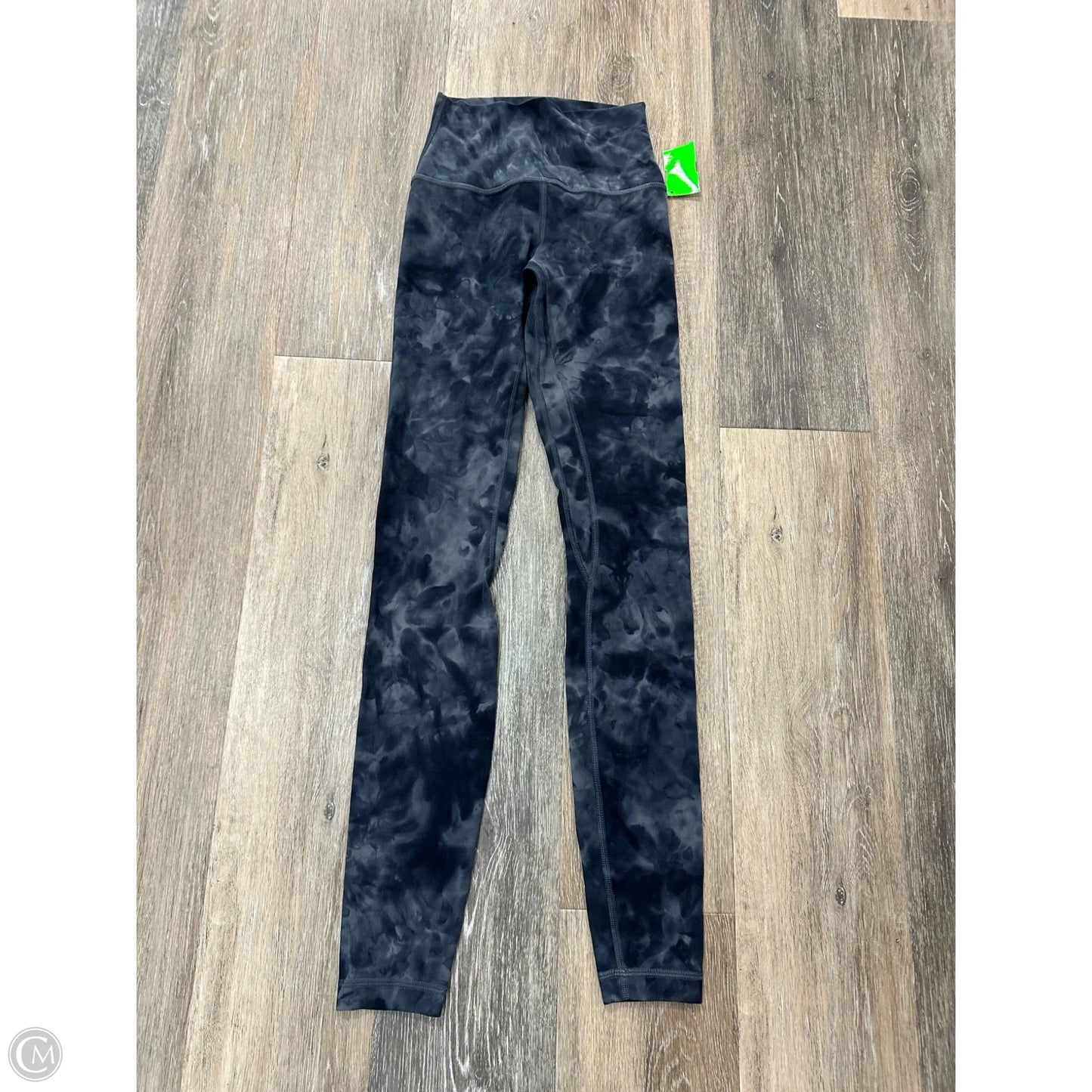 Athletic Leggings By Lululemon In Black & Grey, Size: 2