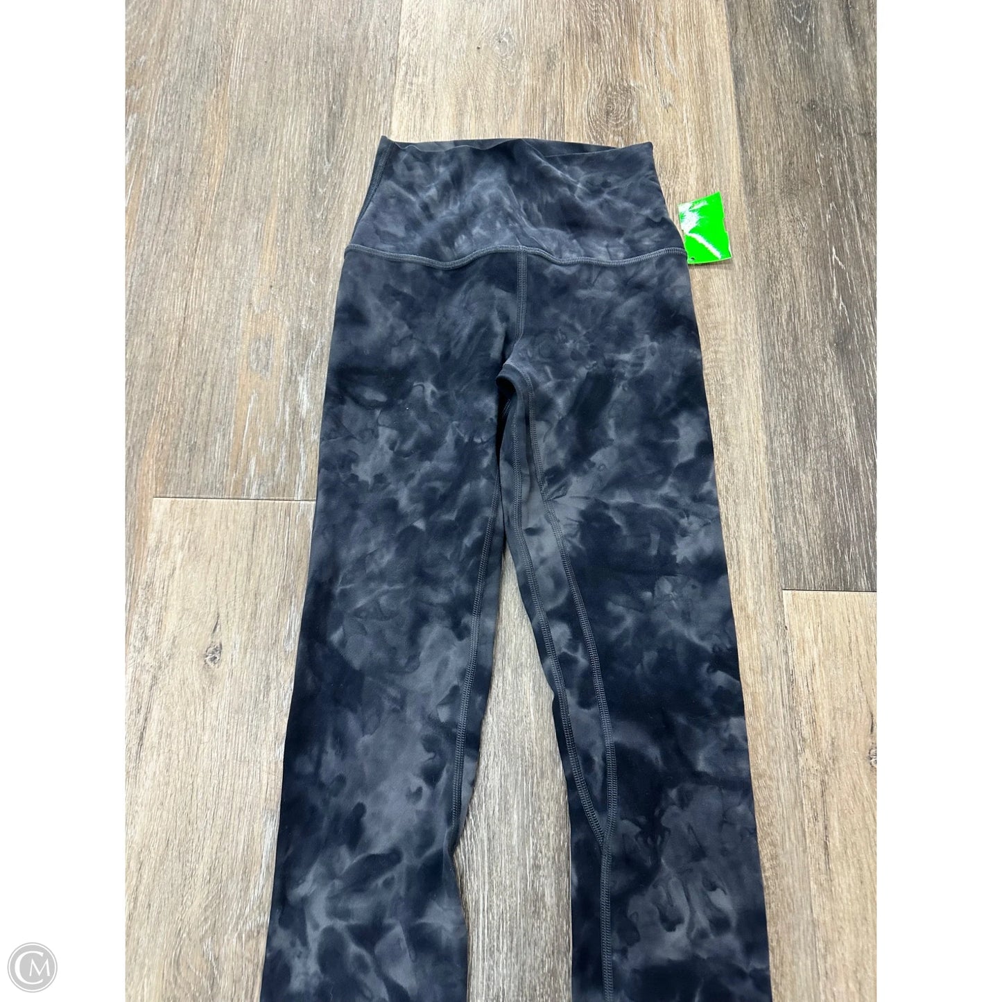 Athletic Leggings By Lululemon In Black & Grey, Size: 2