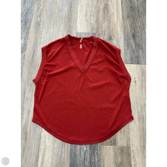 Tank Top By Free People In Red, Size: Xs