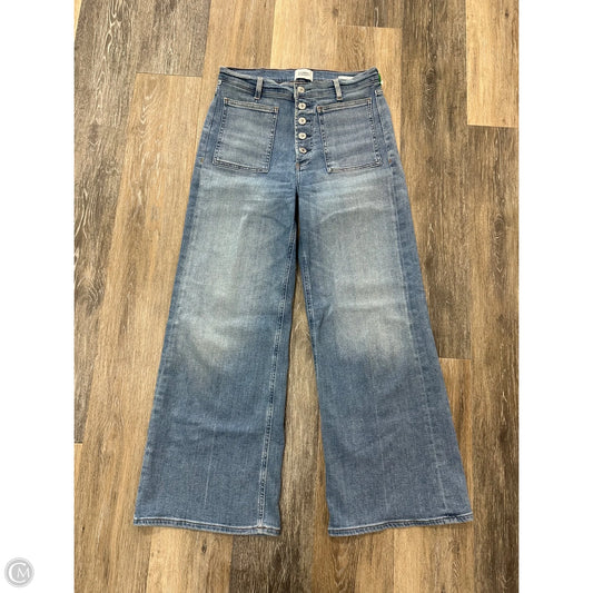Jeans Wide Leg By Citizens Of Humanity In Blue Denim, Size: 4