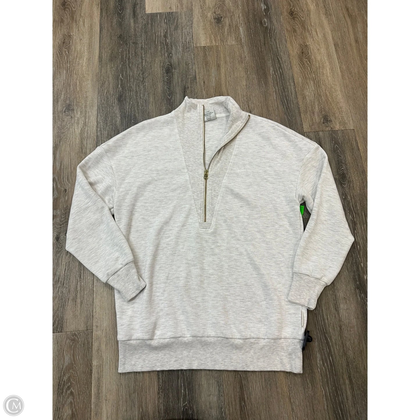 Athletic Sweatshirt Collar By Varley In Grey, Size: Xs