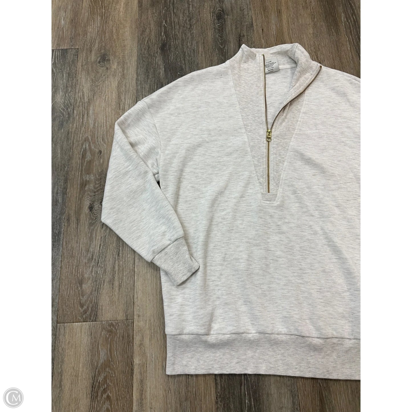 Athletic Sweatshirt Collar By Varley In Grey, Size: Xs