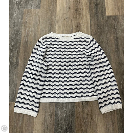 Sweater By Loft In Blue & White, Size: Xl