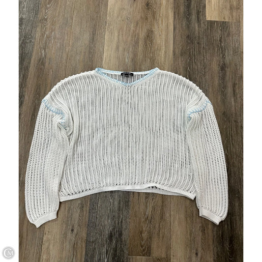 Sweater By Charlie B In White, Size: Xl