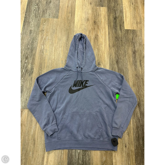 Athletic Sweatshirt Hoodie By Nike Apparel In Purple, Size: M