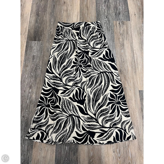 Skirt Maxi By Z Supply In Black & Cream, Size: L