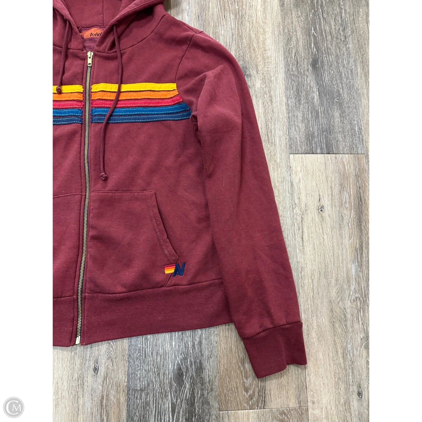Sweatshirt Hoodie By Aviator Nation In Red, Size: M