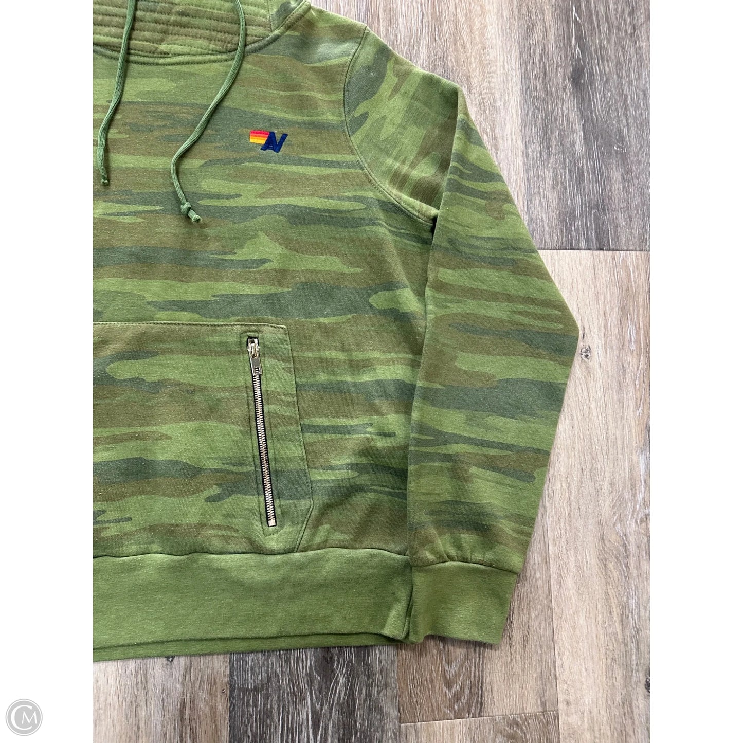 Sweatshirt Hoodie By Aviator Nation In Camouflage Print, Size: L