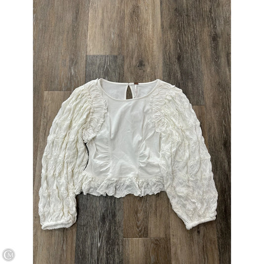 Top Long Sleeve By Free People In White, Size: Xs