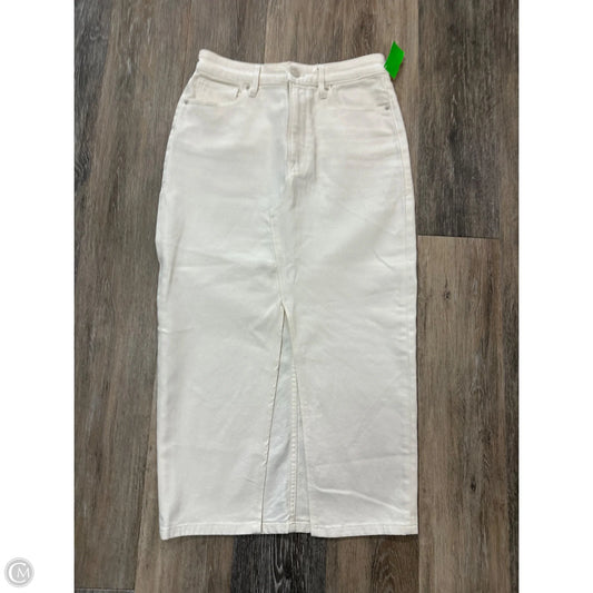 Skirt Maxi By Good American In Cream, Size: 6