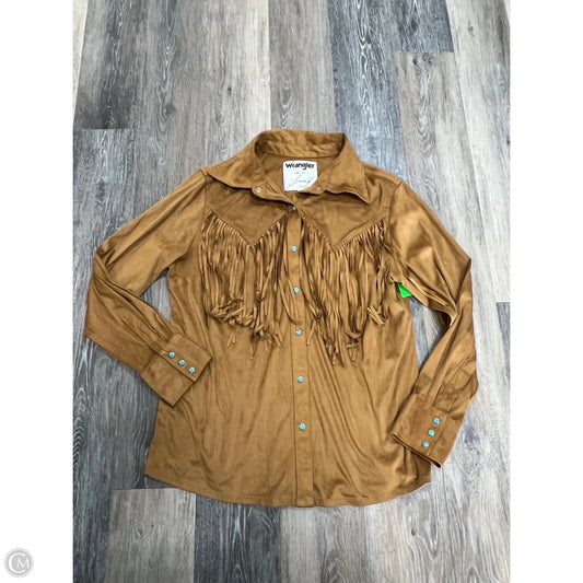 Jacket Shirt By Wrangler x Lainey Wilson In Tan, Size: Xl
