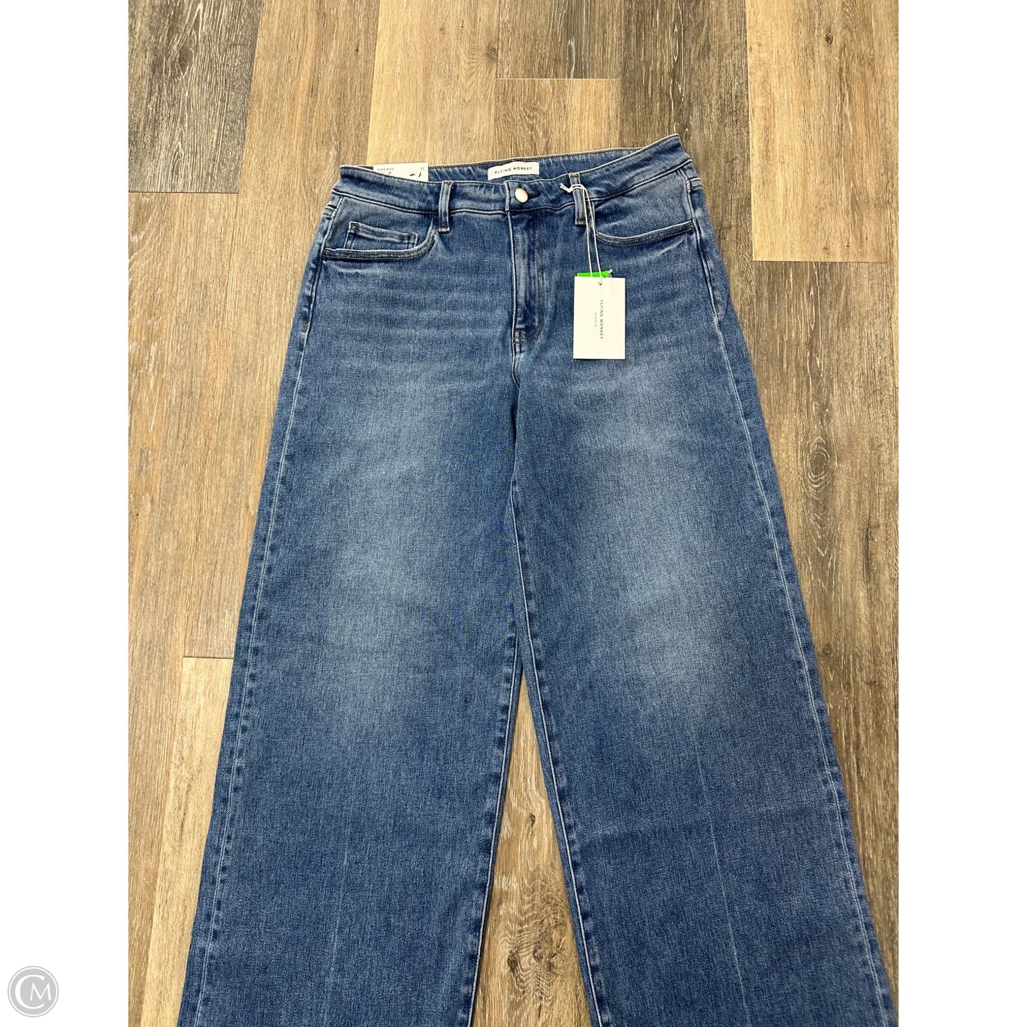 Jeans Wide Leg By Flying Monkey In Blue Denim, Size: 12