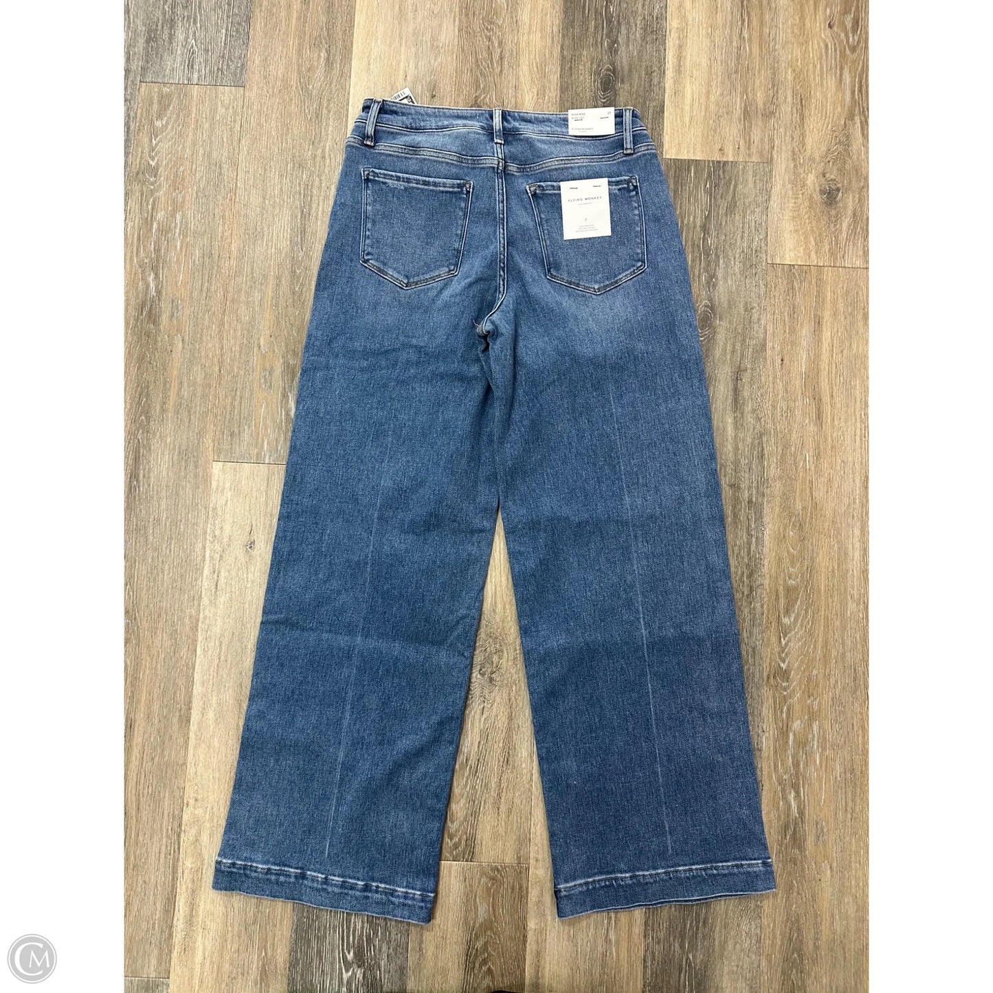 Jeans Wide Leg By Flying Monkey In Blue Denim, Size: 12