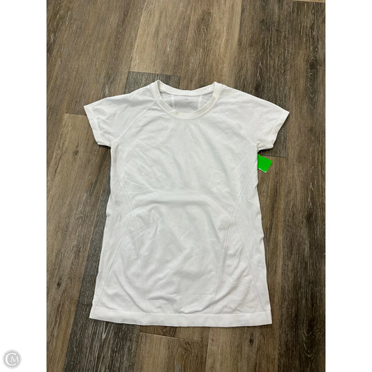 Athletic Top Short Sleeve By Athleta In White, Size: S