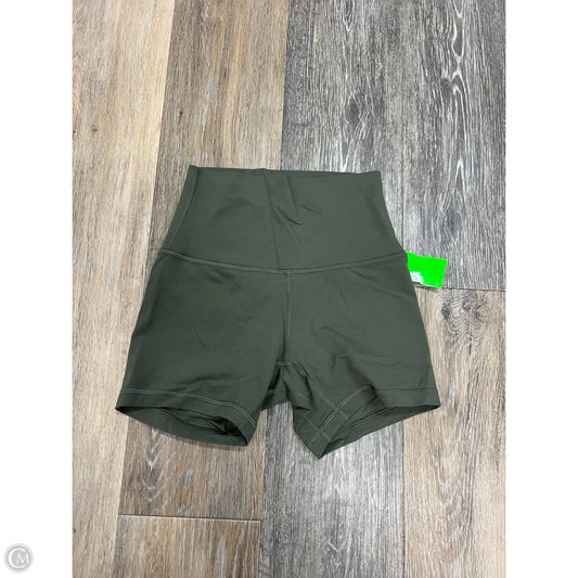 Athletic Shorts By Lululemon In Green, Size: 2
