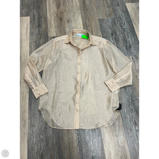 Blouse Long Sleeve By Antonio Melani In Beige, Size: 0