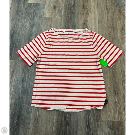 Top Short Sleeve By J. Crew In Striped Pattern, Size: Xl