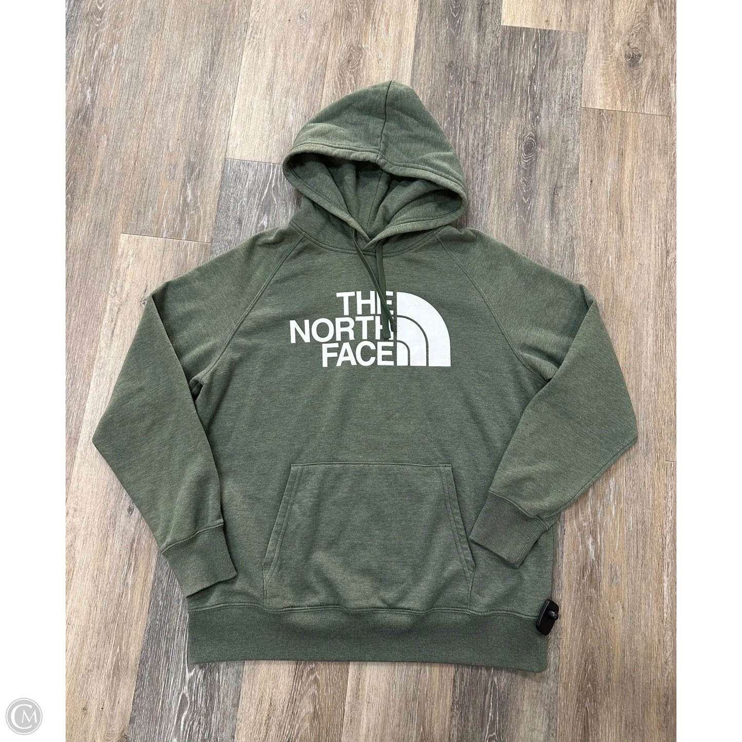 Athletic Sweatshirt Hoodie By The North Face In Green, Size: L