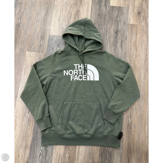 Athletic Sweatshirt Hoodie By The North Face In Green, Size: L