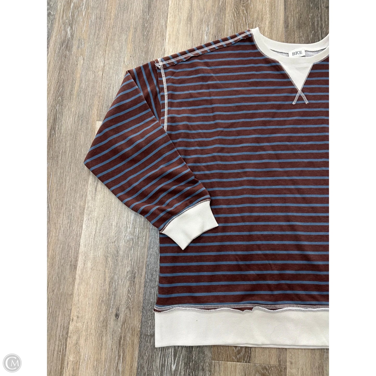 Sweatshirt Crewneck By Bke In Striped Pattern, Size: Xxl