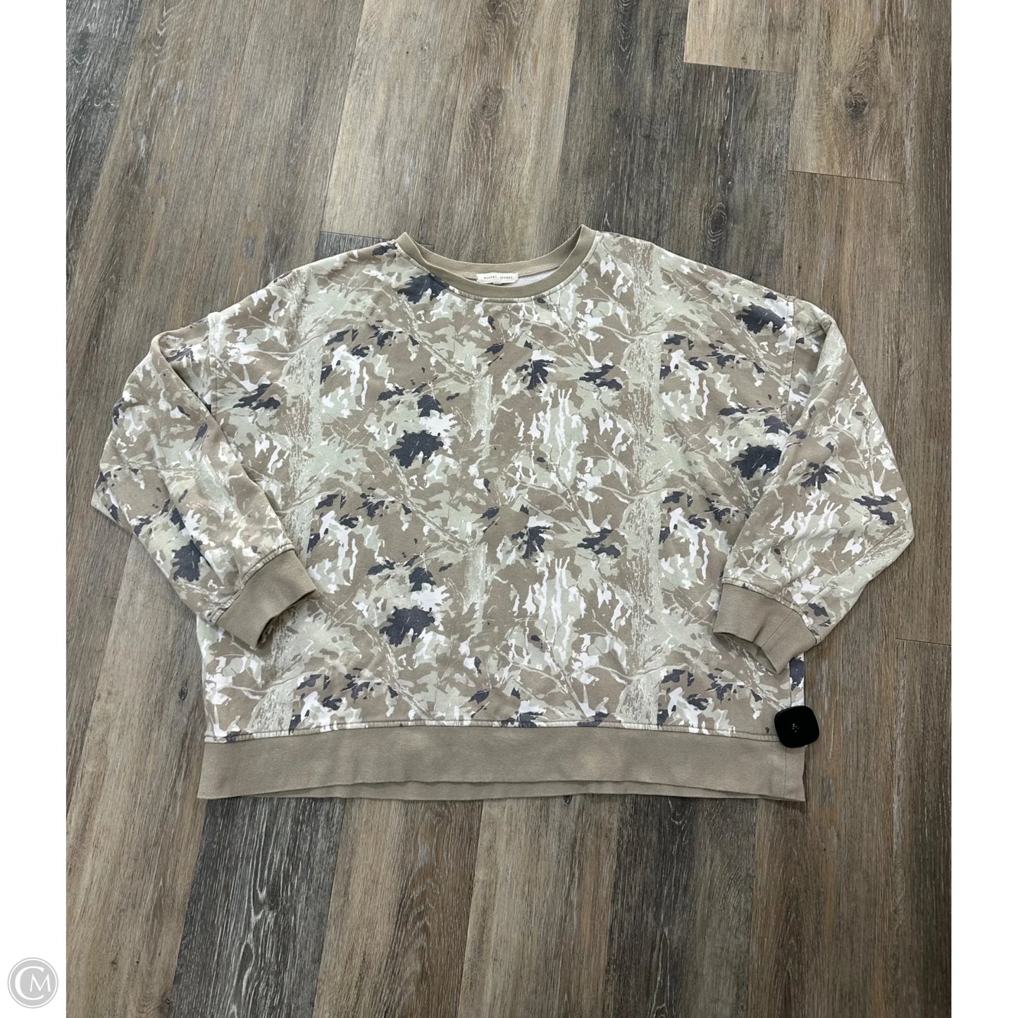 Sweatshirt Crewneck By Gilded Intent In Camouflage Print, Size: Xxl