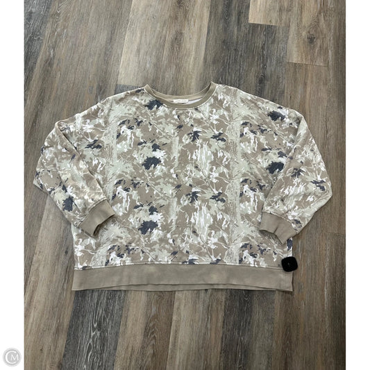 Sweatshirt Crewneck By Gilded Intent In Camouflage Print, Size: Xxl