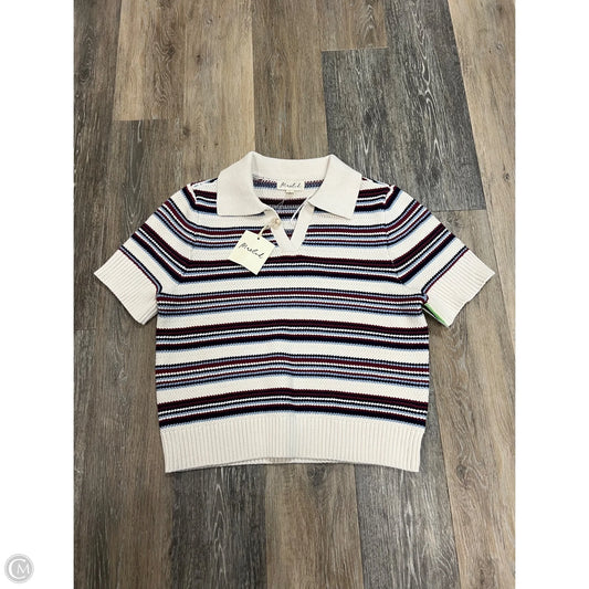 Sweater Short Sleeve By Marled In Multi-colored, Size: L