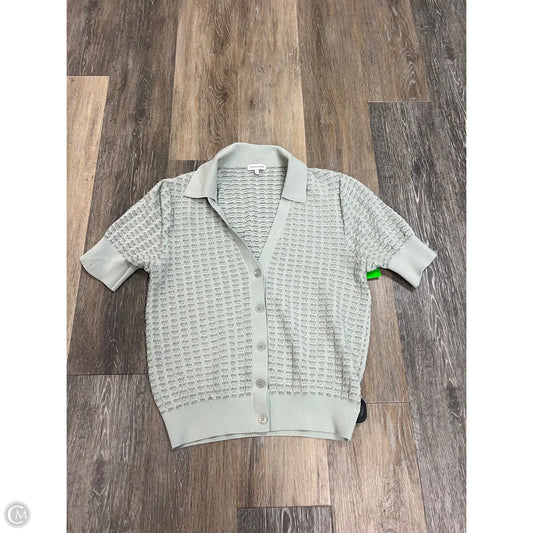 Sweater Short Sleeve By 7diamonds In Green, Size: L