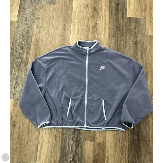 Athletic Sweatshirt Collar By Nike Apparel In Blue, Size: Xxl