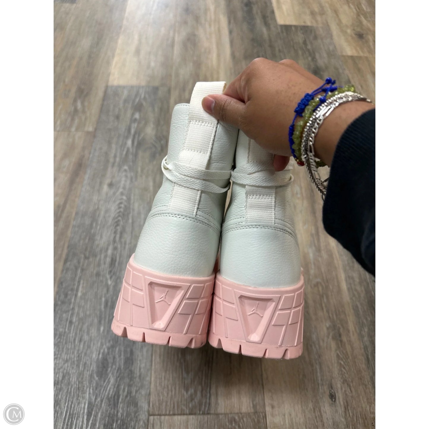 Boots Combat By Nike In Pink & White, Size: 7.5