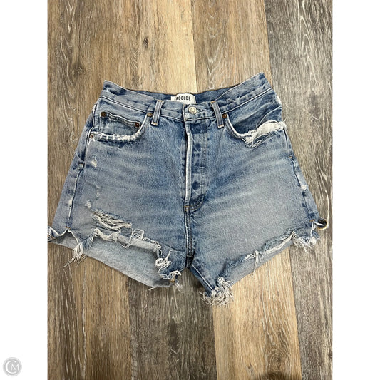 Shorts Designer By Agolde In Blue Denim, Size: 4/27