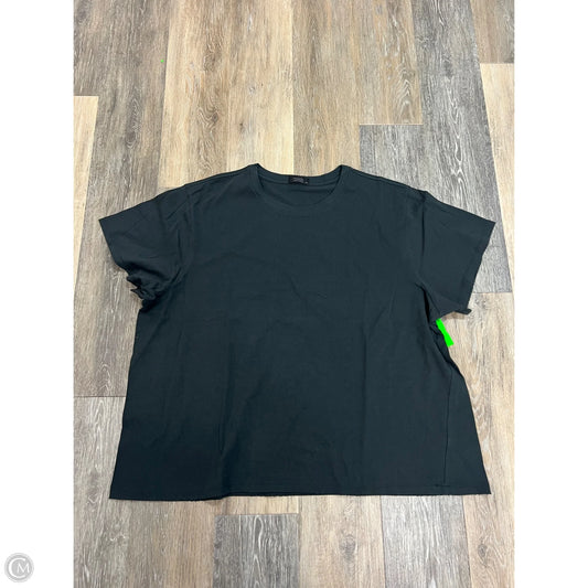 Top Short Sleeve By Nuuds In Black, Size: 3x