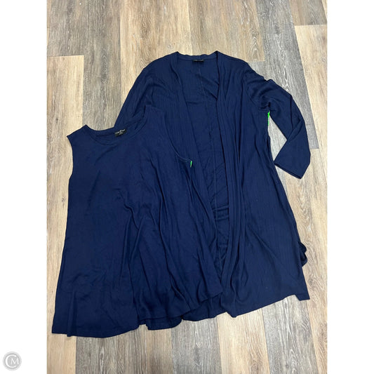 Sweater 2pc By Lane Bryant In Blue, Size: 2x