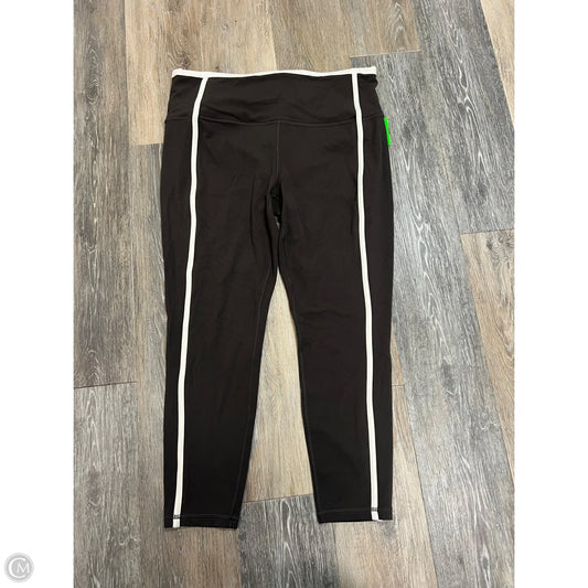 Athletic Leggings By Athleta In Brown, Size: Xl