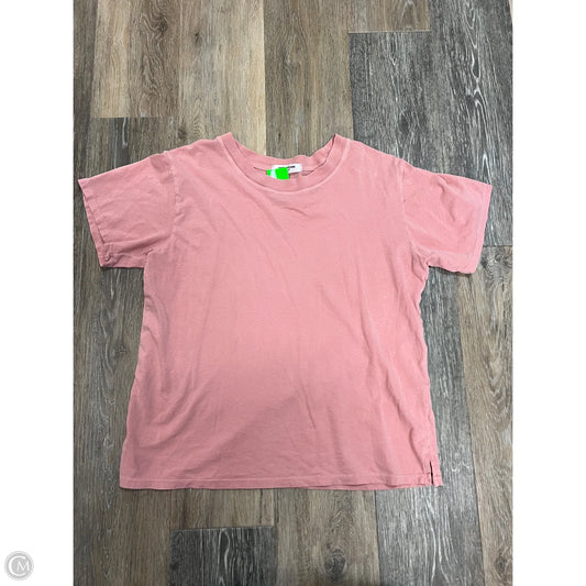 Top Short Sleeve By Perfectwhitetee In Pink, Size: M