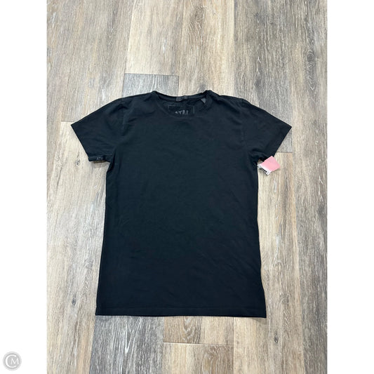 Top Short Sleeve By Atm In Black, Size: M